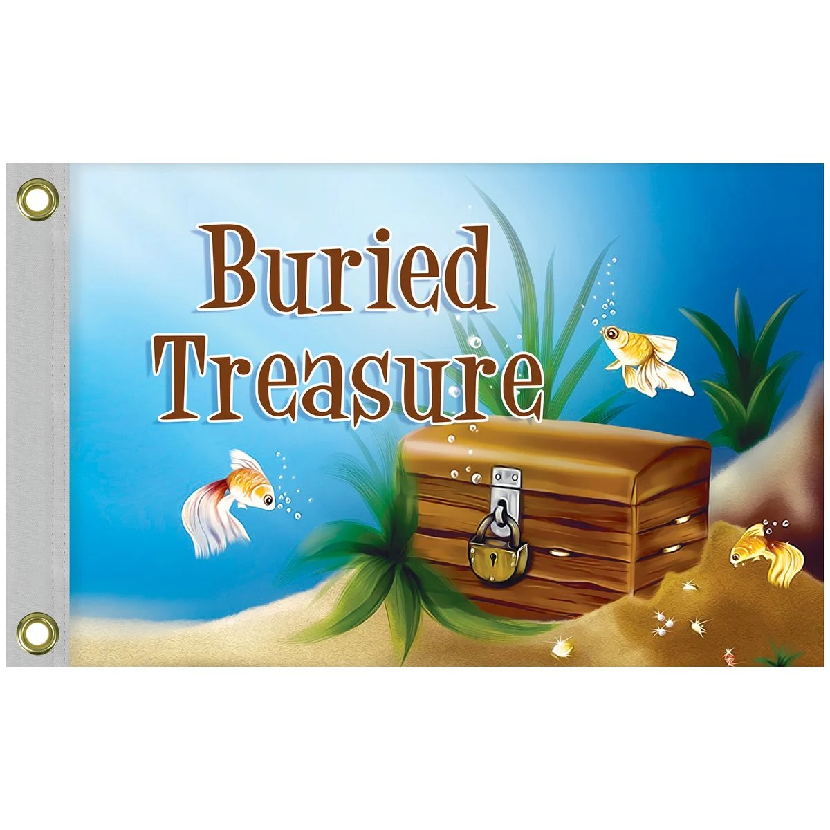 Single Reverse Knitted Rectangle Polyester Boat Flag (12"x18") 1