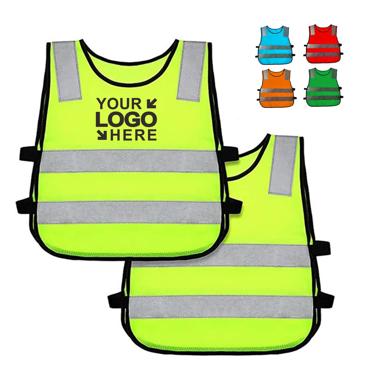 MOQ50Pcs Kids High Visibility Reflective Safety Vest 1