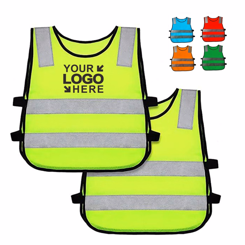 MOQ50Pcs Kids High Visibility Reflective Safety Vest