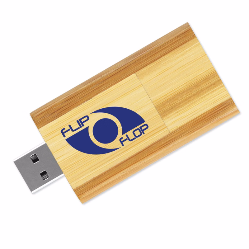 1 GB Eco Flip Wood Drive USB