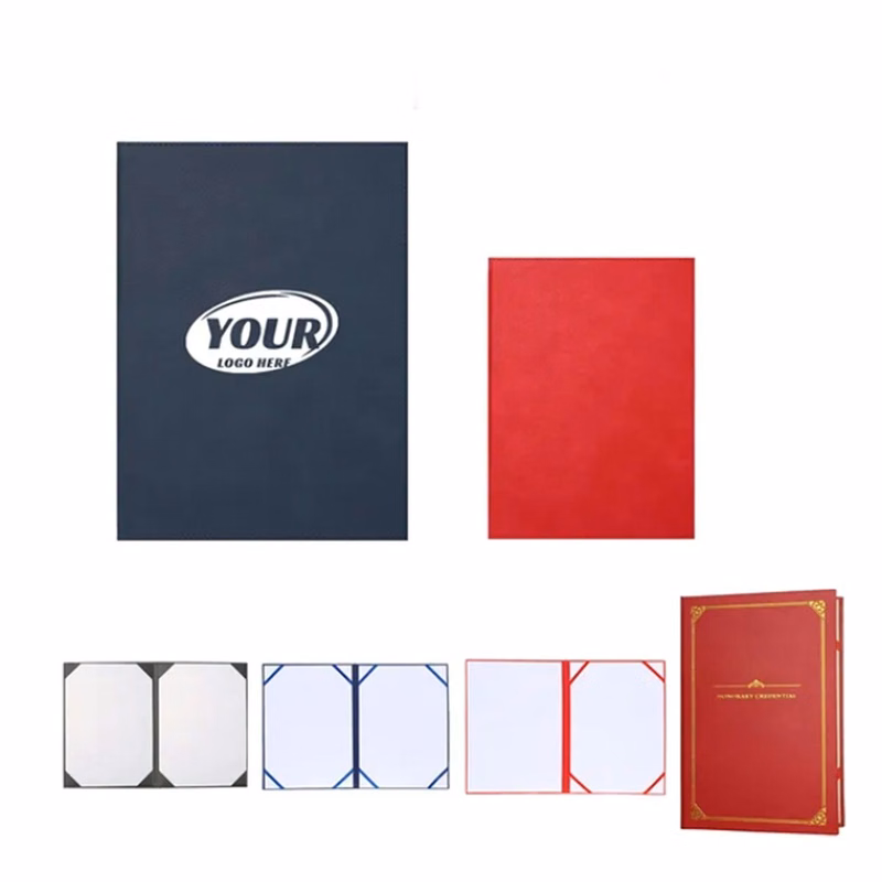 11" x 8.5" PU Leather Certificate Holder Folder