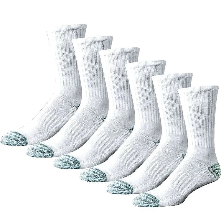 Men's Crew Socks Size 10-13 White 1