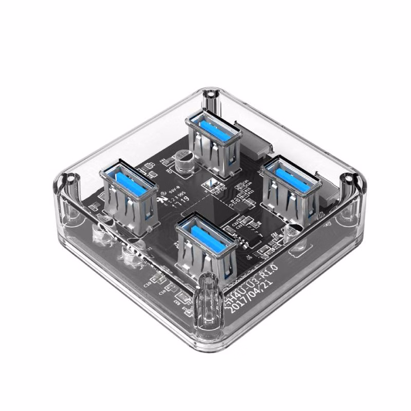 4-Port Transparent PC USB Hub