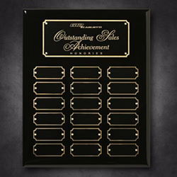 Black Piano Finish Perpetual Plaque