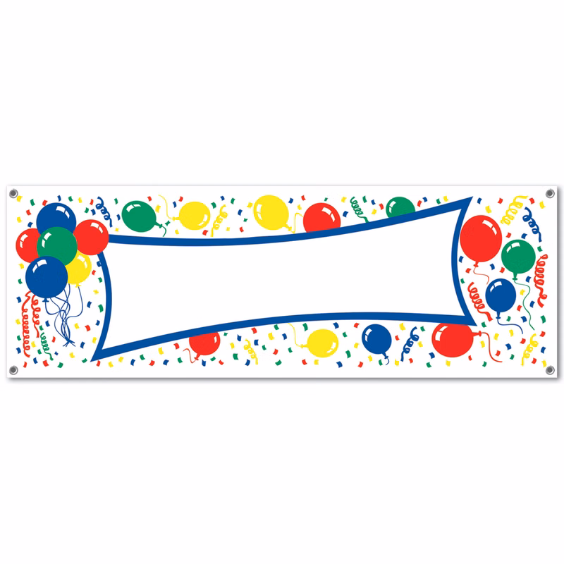 Balloon Blank Sign Banner