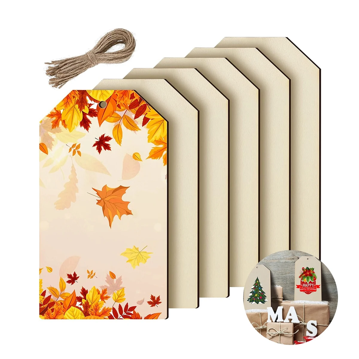 Ultra Vivid Ecowood Ornament-Hang Tag 1