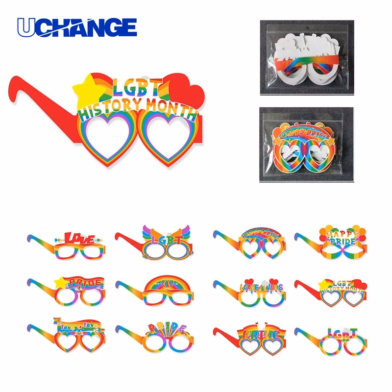 Event Rainbow Decoration Glasses Set Accessory