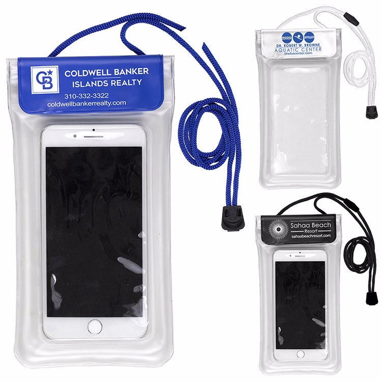 "Yuba" Clear Touch Through Floating Water Resistant Cell Phone and Accessories Pouch