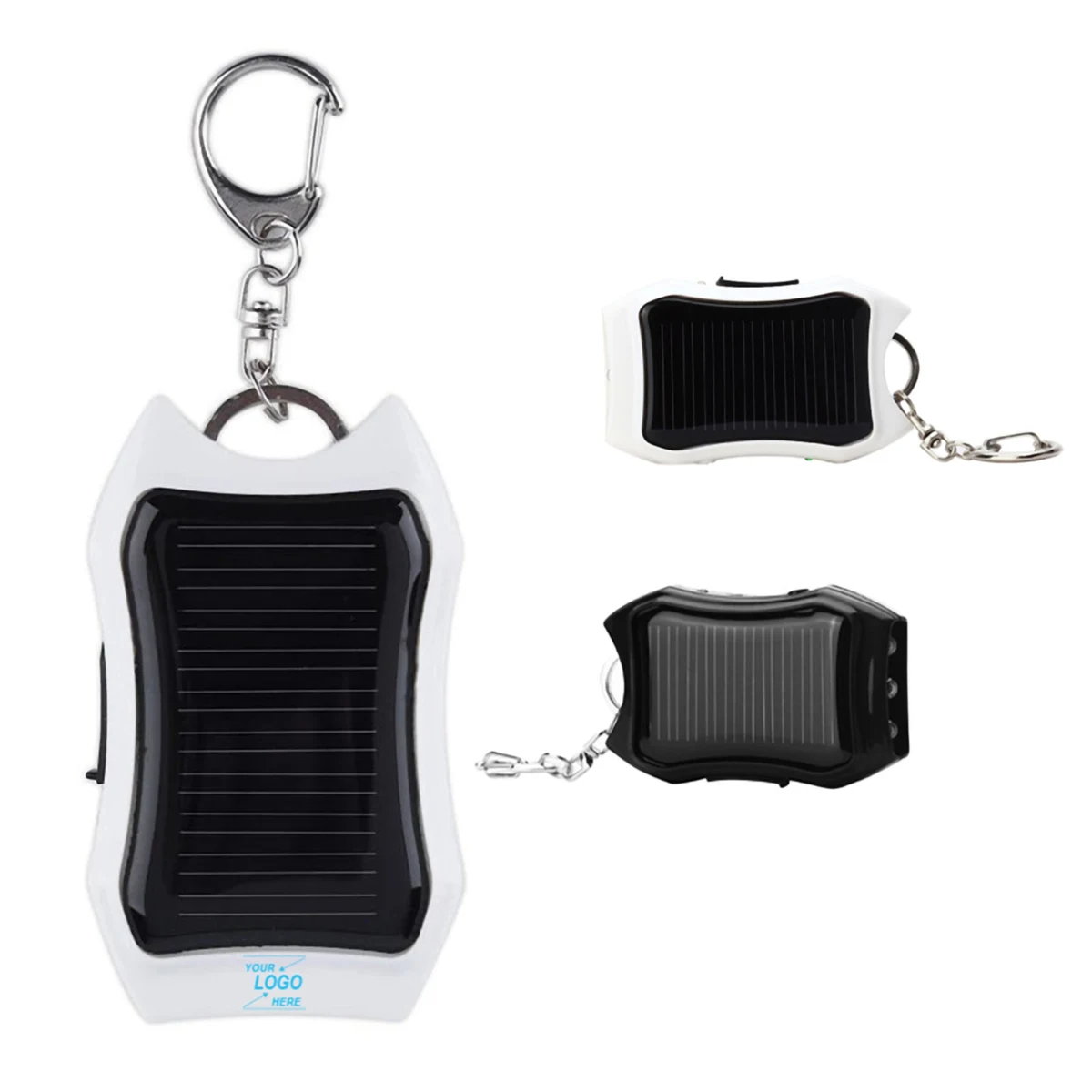 Portable 1200mAh Solar Power Bank w/Keychain 1