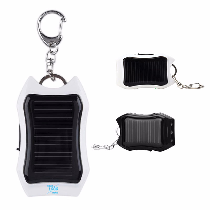 Portable 1200mAh Solar Power Bank w/Keychain