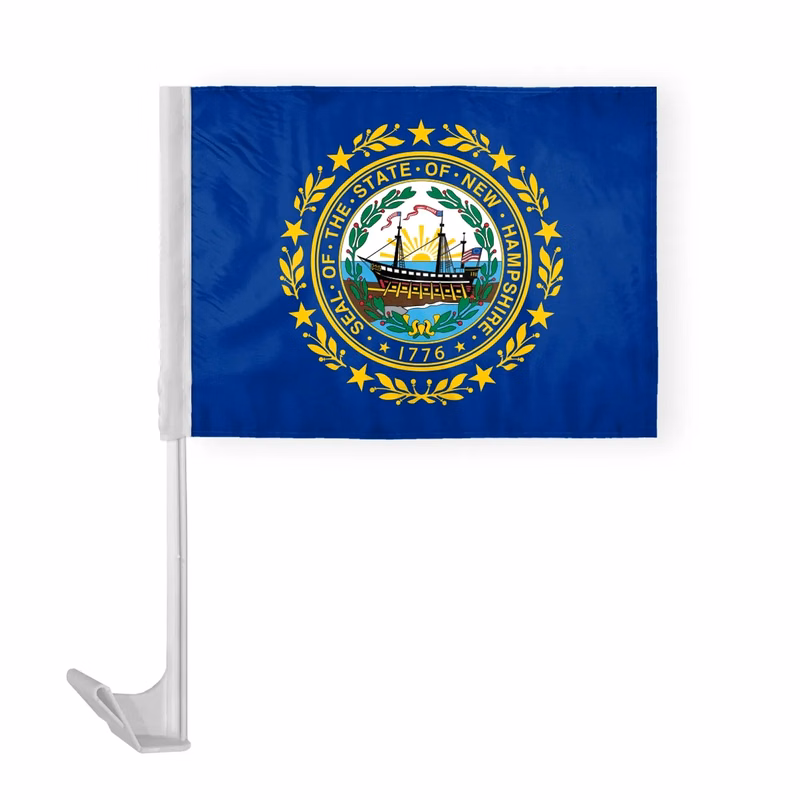 12"x16" & 10.5''x15'' New Hampshire Car Flags