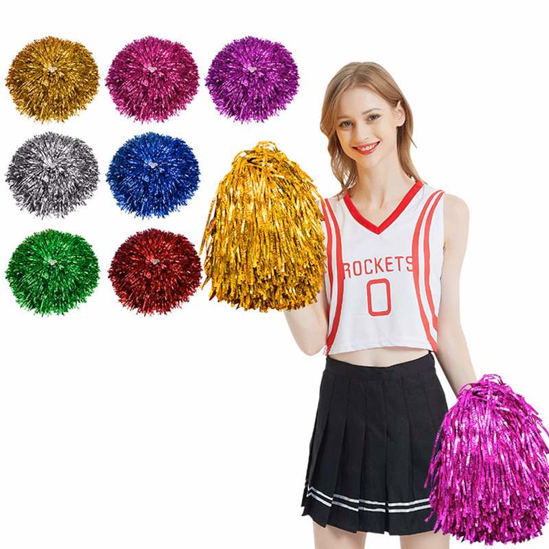 Solid Handle Cheerleading Poms
