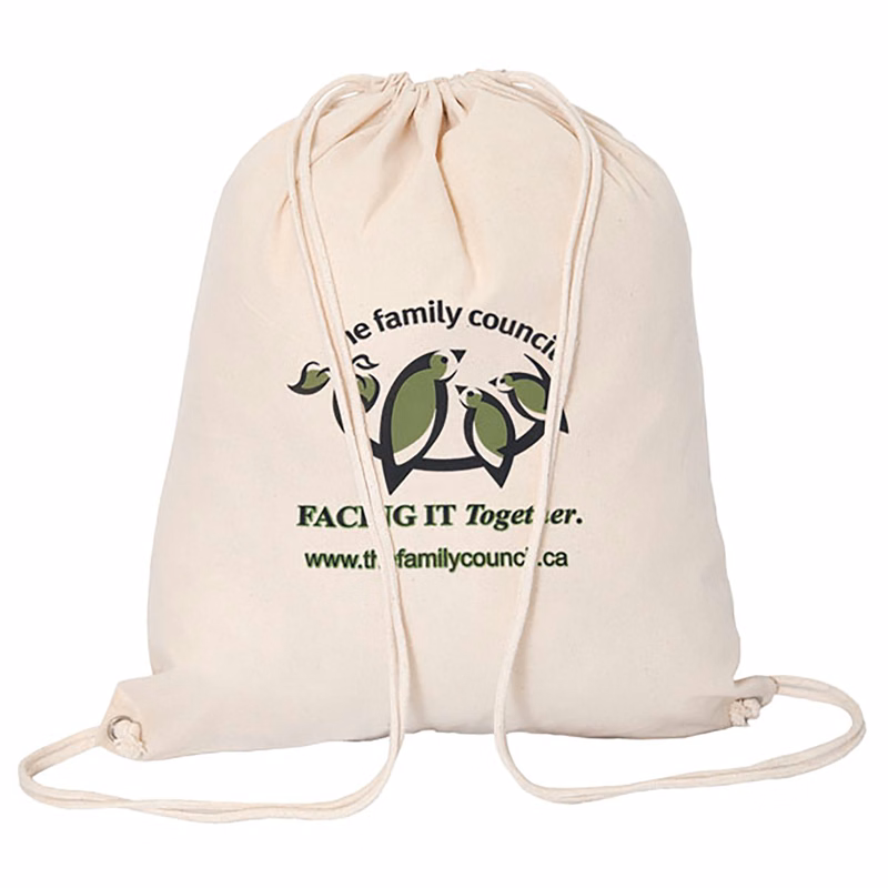 5.5 oz Cotton Drawstring Bag