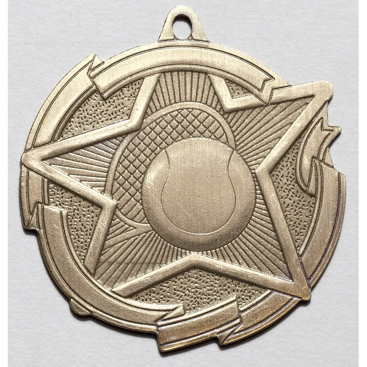 Tennis Star Medal 2-3/8" 1
