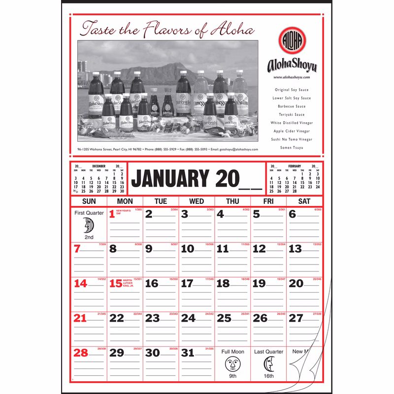 Style 25 12-Sheet Calendar