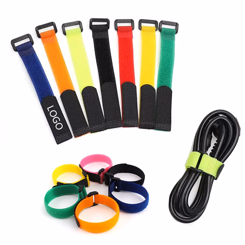 Colored Nylon Reverse Buckle Velcro Strap