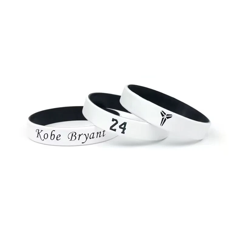 1/2 inch Dual Layered Silicone Wristband 1