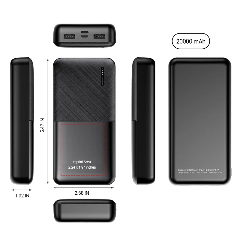 Dual USB Port Portable Power Bank 1