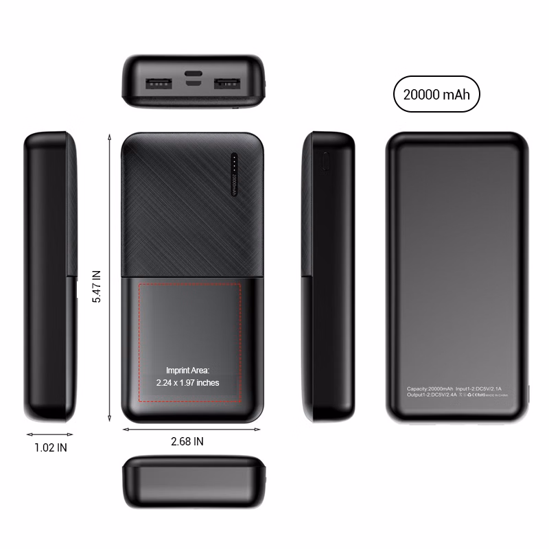 Dual USB Port Portable Power Bank