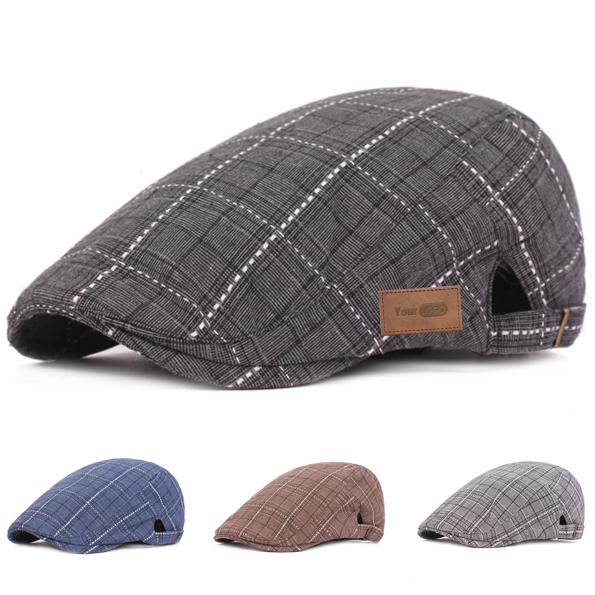 Men Flat Cap Newsboy Hat 1