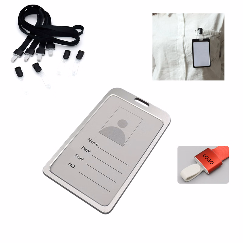 MOQ 100pcs Badge Holder With A Removable Clip And Lanyard