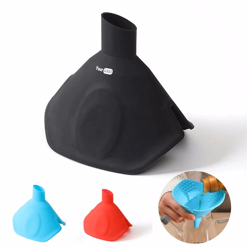Silicone insulated anti-scald funnel