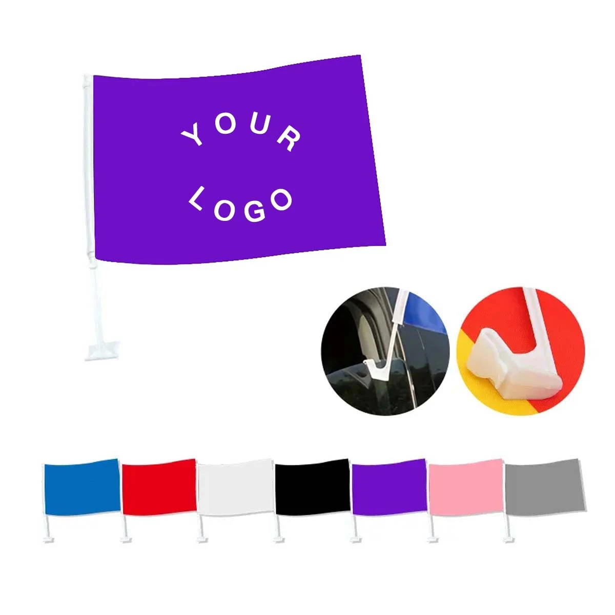 Durable Car Flag for Events and Promotions 1