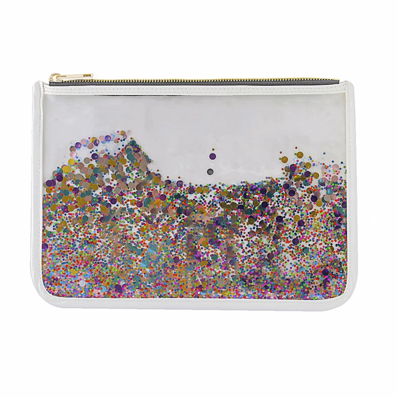 Confetti Clear Cosmetic Bag