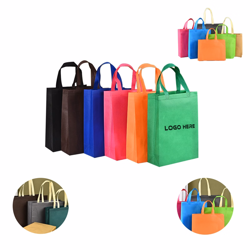 MOQ 100 Eco-Friendly Non-Woven Large Grocery Tote Bag