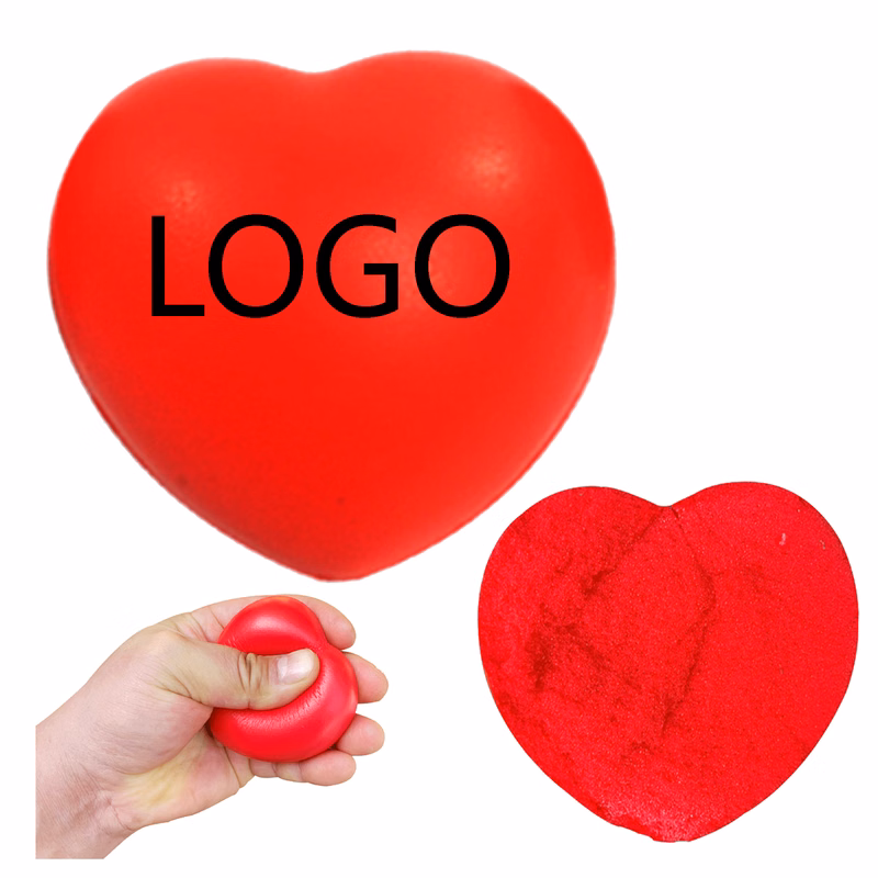 2.7"Heart Shaped PU Stress Ball
