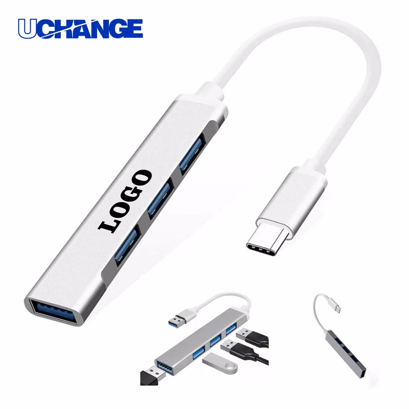 Type-C 4-in-1 Docking Station Hub for Office Use