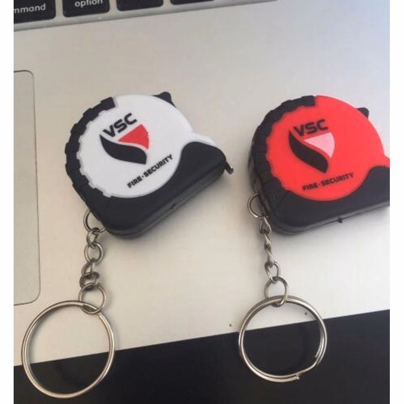 Mini Grip Tape Measure Keychain