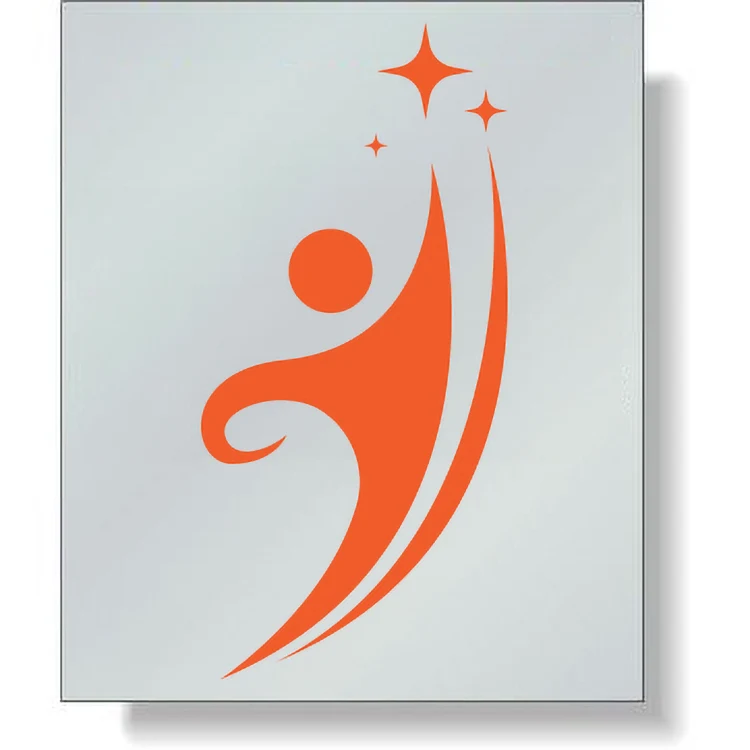 Dull Silver Foil Paper Butt-Cut Roll Labels (36 sq/in), Spot Colour 1