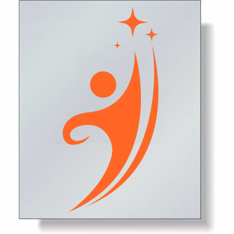 Dull Silver Foil Paper Butt-Cut Roll Labels (36 sq/in), Spot Colour