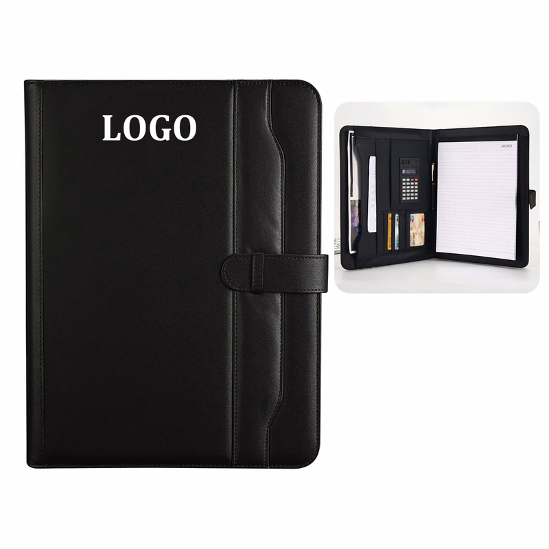 Leather Portfolio With Business Card Holders