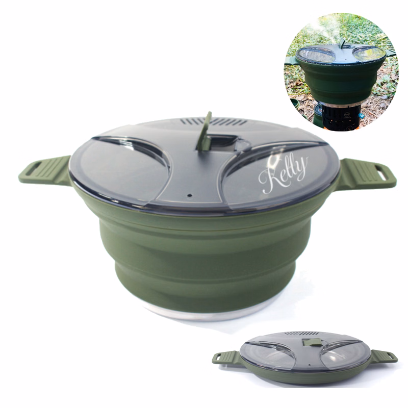 85oz Silicone Folding Camping Pot