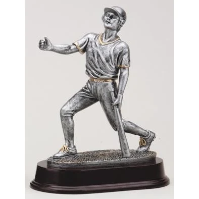 9 1/2" Tall Baseball Bat Down Male Figure Award 1