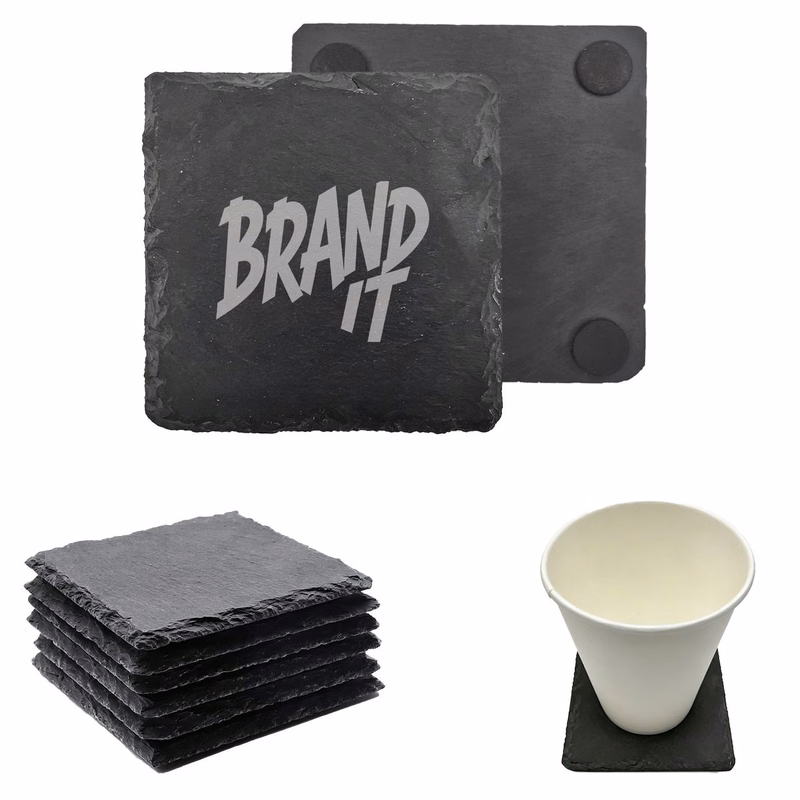 4" Square Slate Coaster