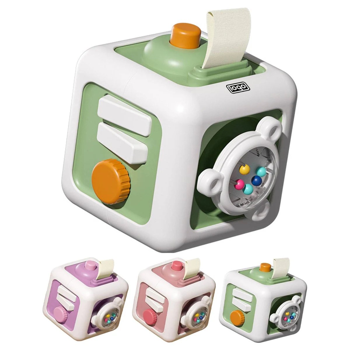 Baby 6 in 1 Sensory Busy Cube Toys 1