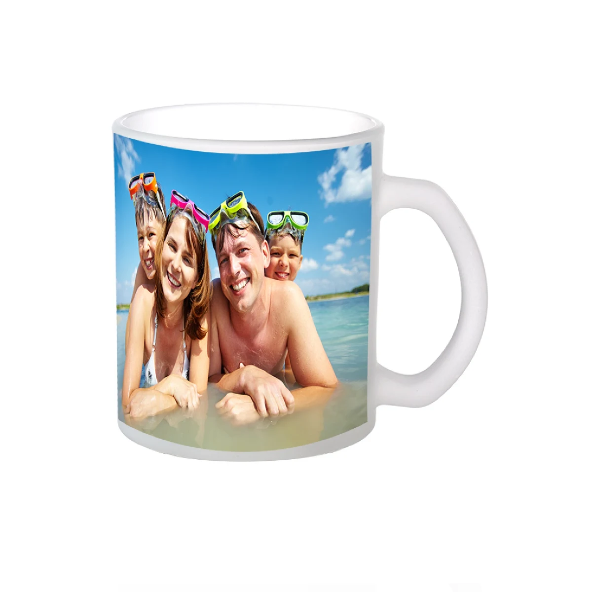 Full Color Frosted Glass Brew Mug, 11.5 oz. 1