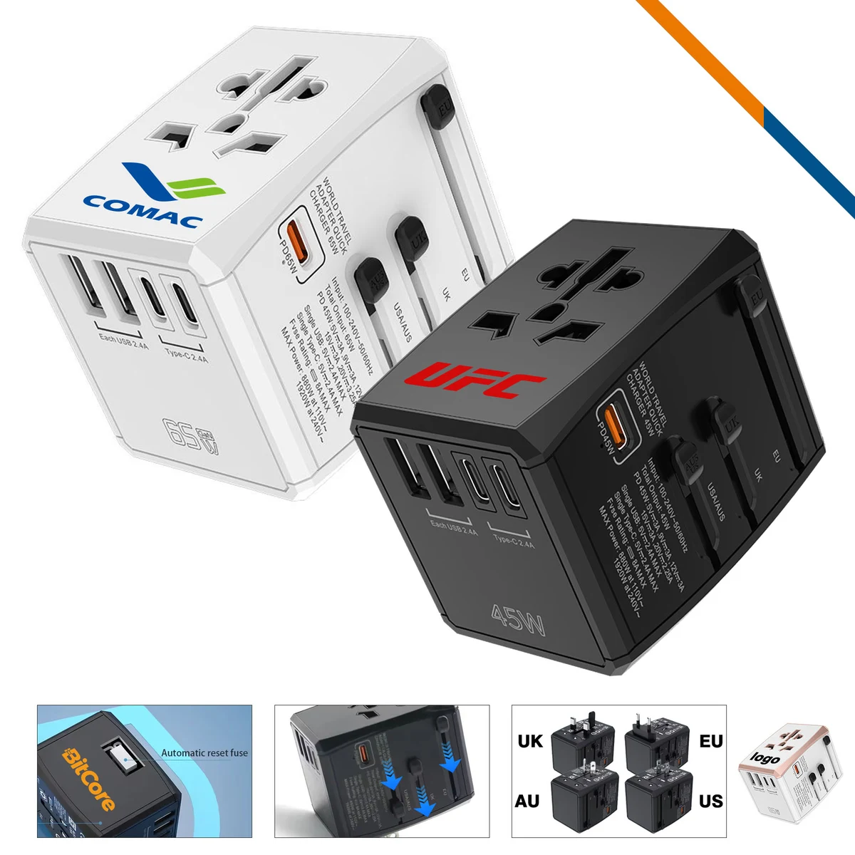 Plugez Fast Charging Universal Adapter 1