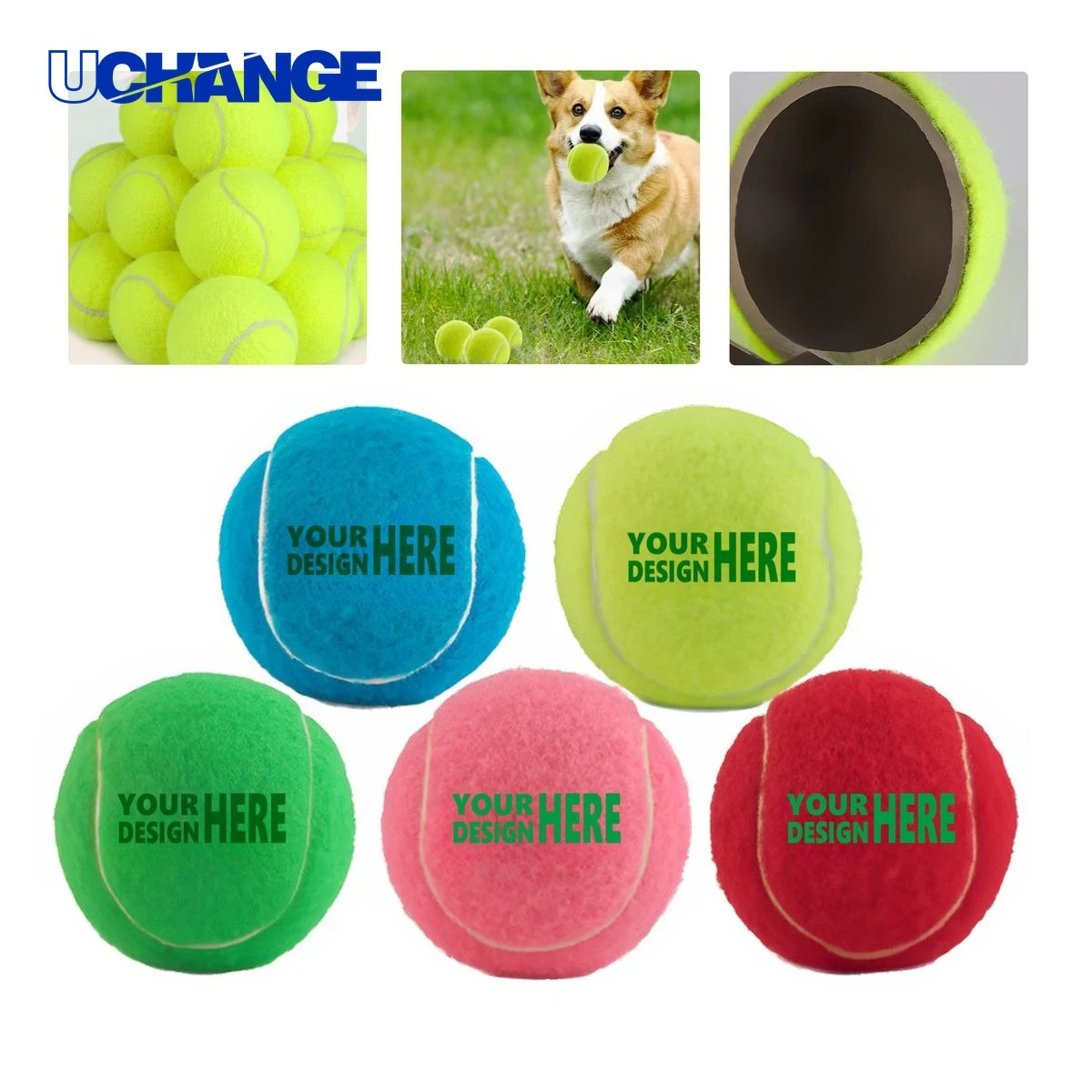 High Bounce Durable Dog Training Tennis Ball Toy 1