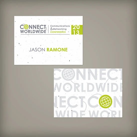 Double-Sided 3.5 x 2.5" Seed Paper Name Tags 1