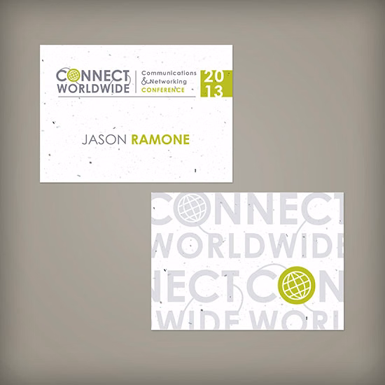 Double-Sided 3.5 x 2.5" Seed Paper Name Tags