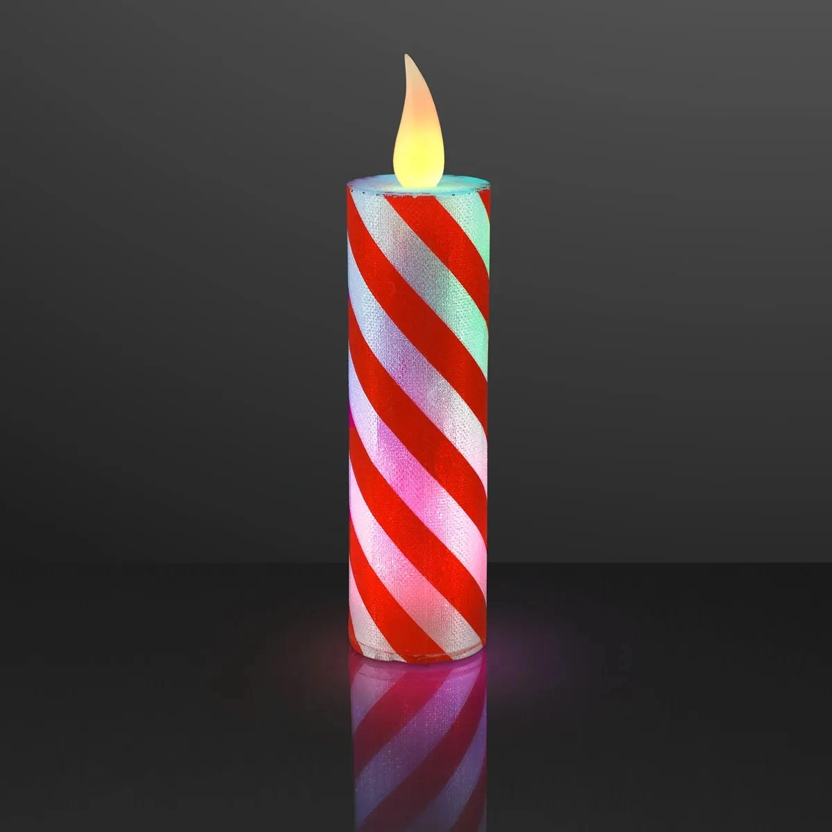 Candy Cane LED Christmas Candle 1