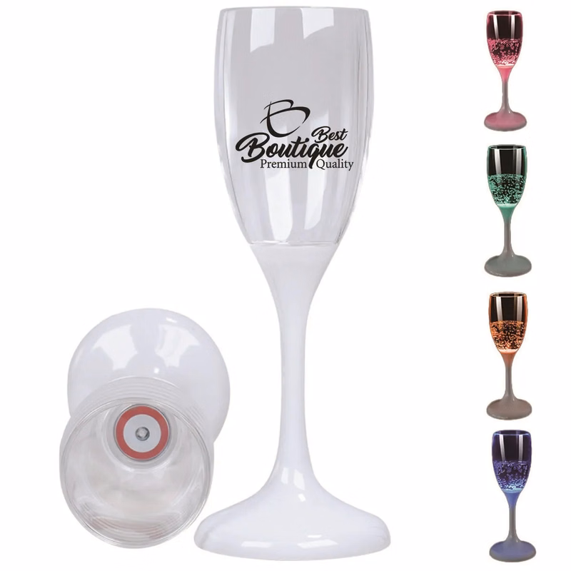 LED Light Up Colorful Party Cup Wine Champagne Flutes