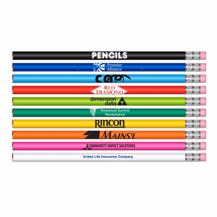 Pencils - #2 HB Lead Pencils - Classic Barrel Colors