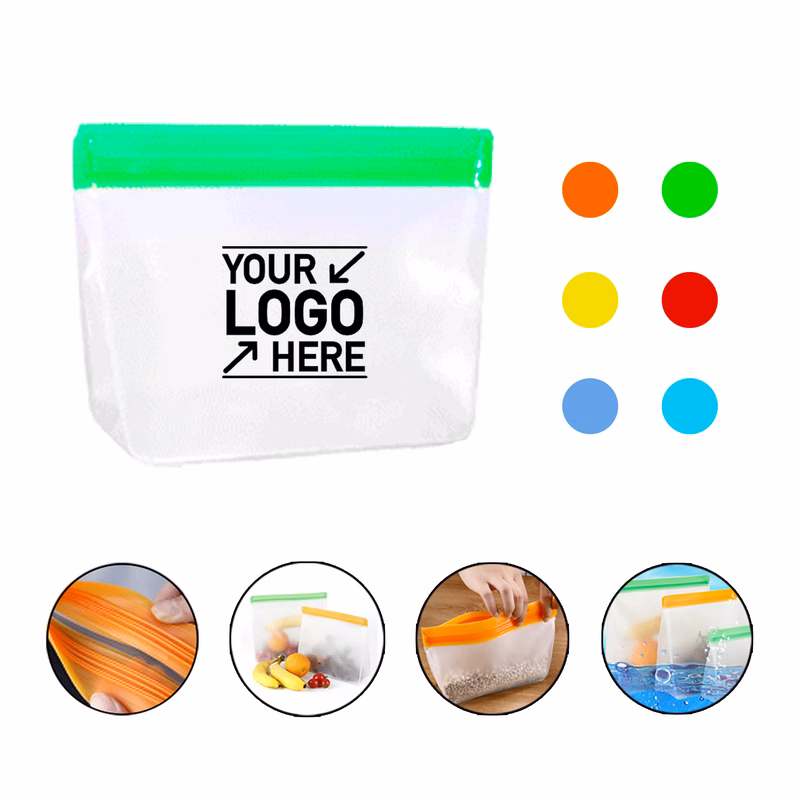 Tridimensional Slipzip Reusable Food Storage Pouch