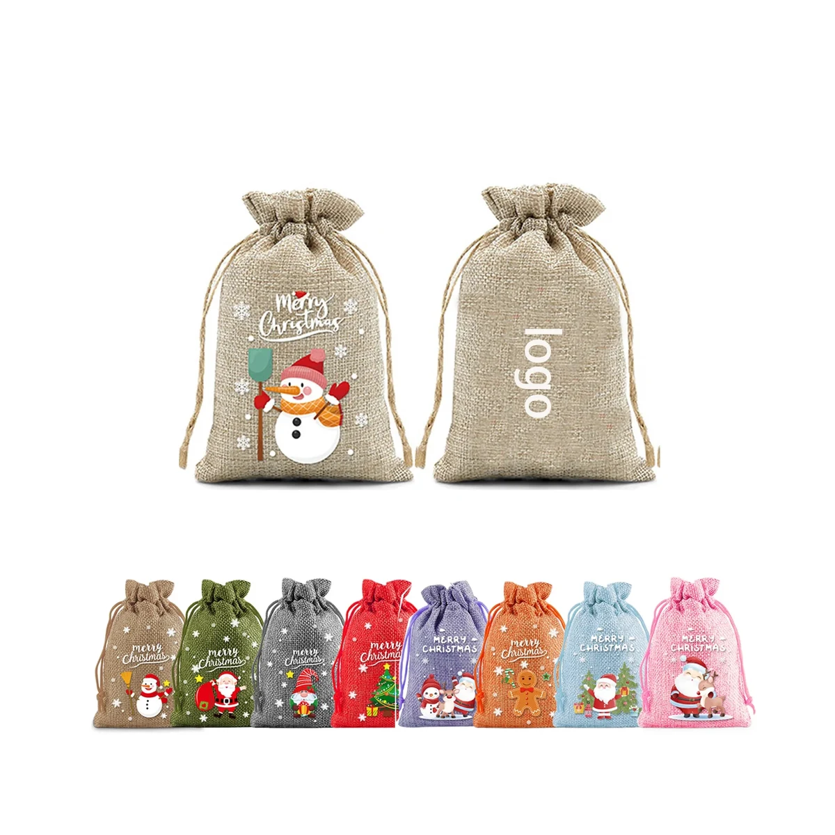 Christmas Drawstring Bags 1