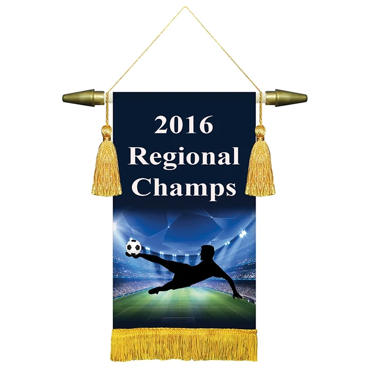 6" x 9" Podium Banner, Straight Cut/ with Fringe 1